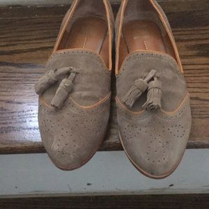 Taupe Suede Dolce Vita Loafers size 13
